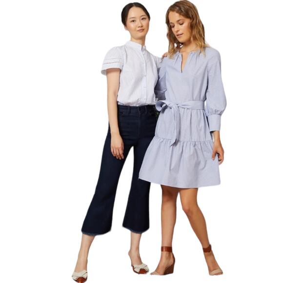 Charlotte Brody High Rise Crop Raw Hem Dark Wash Jeans-sz 26 - Picture 16 of 16